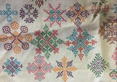 Priya/Wikimedia Commons : Kasuti embroidery