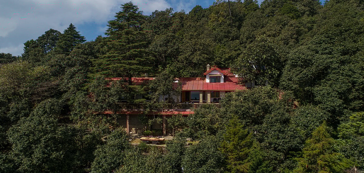 The estate is situated in the Binsar Wildlife Sanctuary 