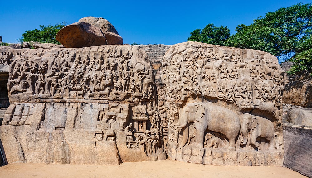 Mamallapuram is a UNESCO heritage site