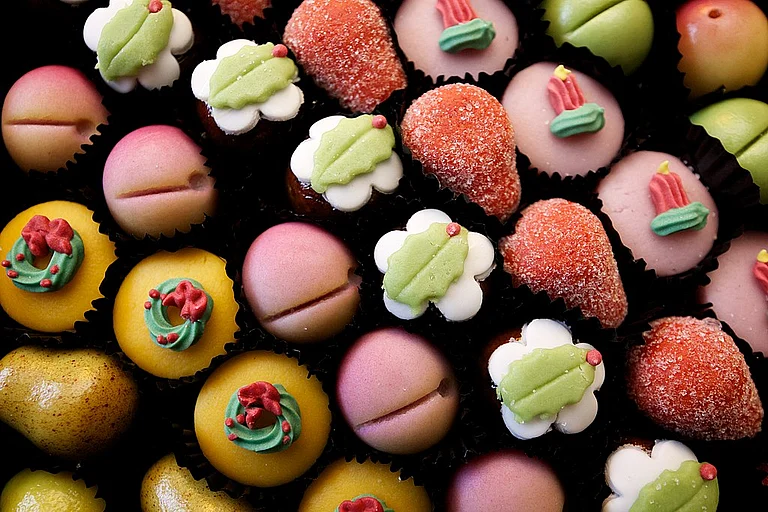 Marzipan is an integral part of the East Indian Christmas spread - Wikimedia Commons/Aurelien Guichard