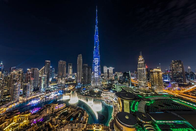 The mesmerising Dubai skyline