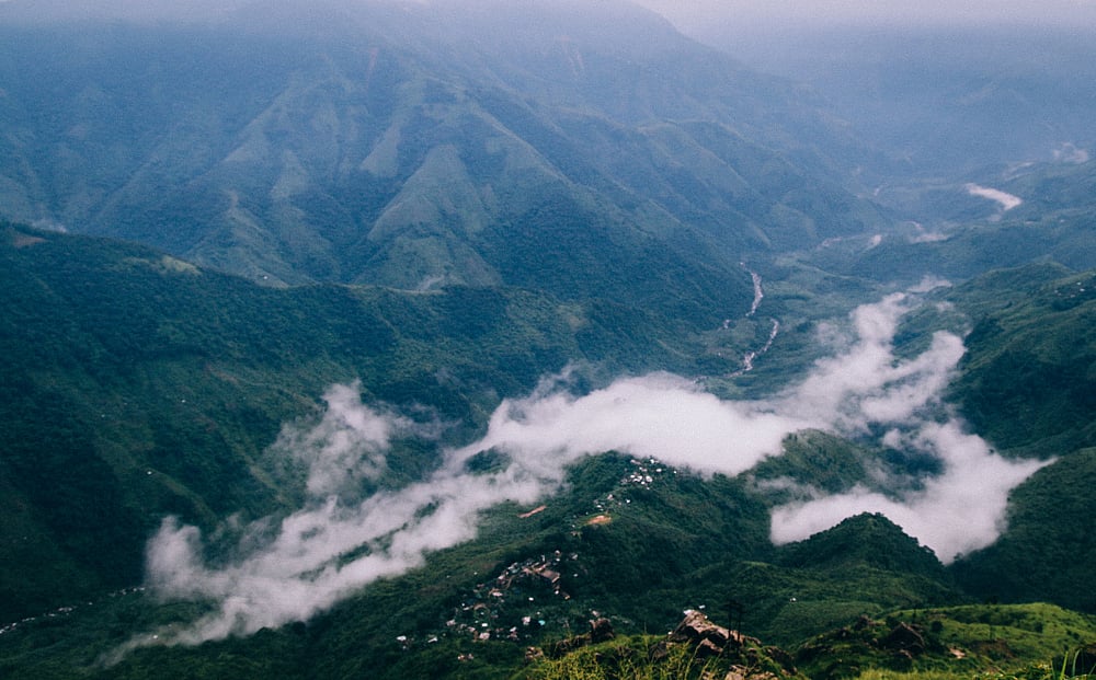 The trek takes you over rolling hills and rivers 
