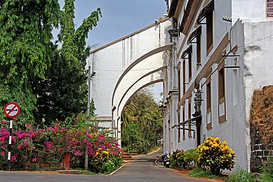 The entrance to the Museum of Christian Art in Old Goa