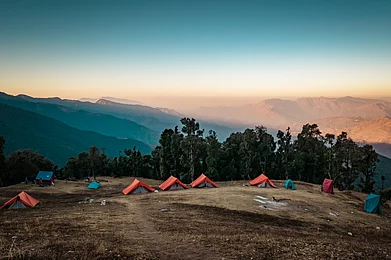 Shutterstock : The view from Nag Tibba base camp.