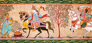 An example of the pattachitra form of art from Odisha