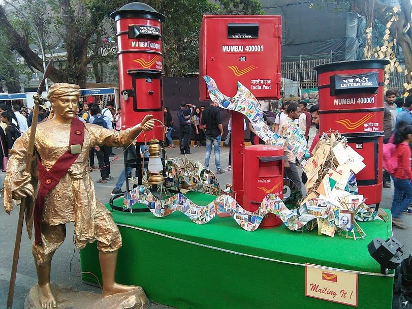 An installation at a previous edition of the Kala Ghoda Arts Festival. Credit Wikimedia Commons / Rudolph.A.Furtado