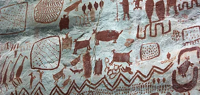 The rock paintings capture then contemporary life in great detail say researchers