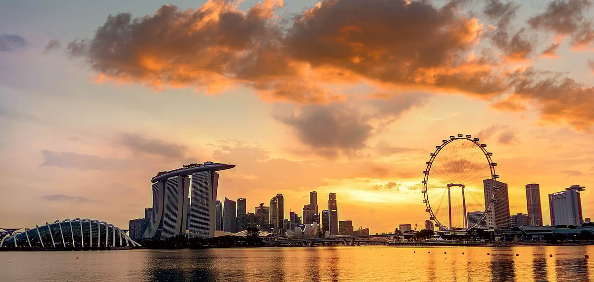Singapores attractive skyline