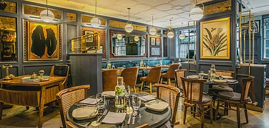 The quirky interiors of Sly Granny in Khan Market