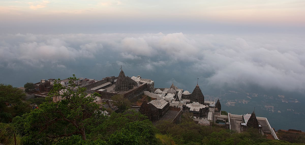 The 10,000 steps to the Girnar hill top brings you to this stunning view