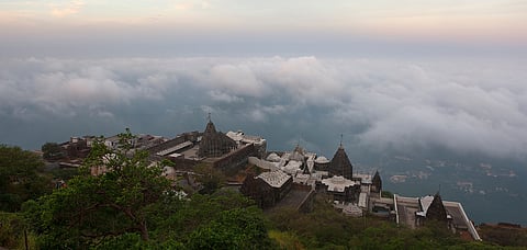 The 10,000 steps to the Girnar hill top brings you to this stunning view