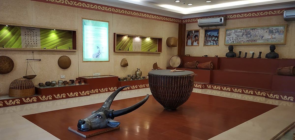 The museum inside Tribal Culture Centre in Jamshedpur