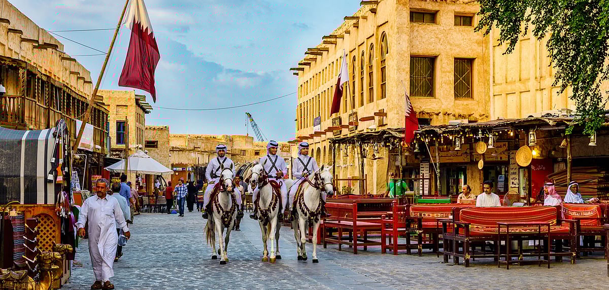 The Souq Waqif is noted for selling traditional garments, spices, handicrafts, and souvenirs