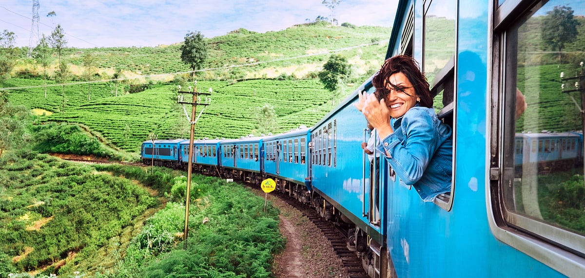 Use a public transport mode (like a train) when you travel