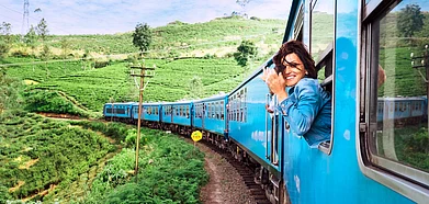 Use a public transport mode (like a train) when you travel