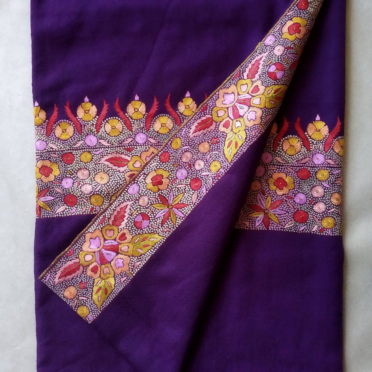 Tilla embroidery of Kashmir, by the artisansatTubruk. Credit Tubruk / Project Tarasha 