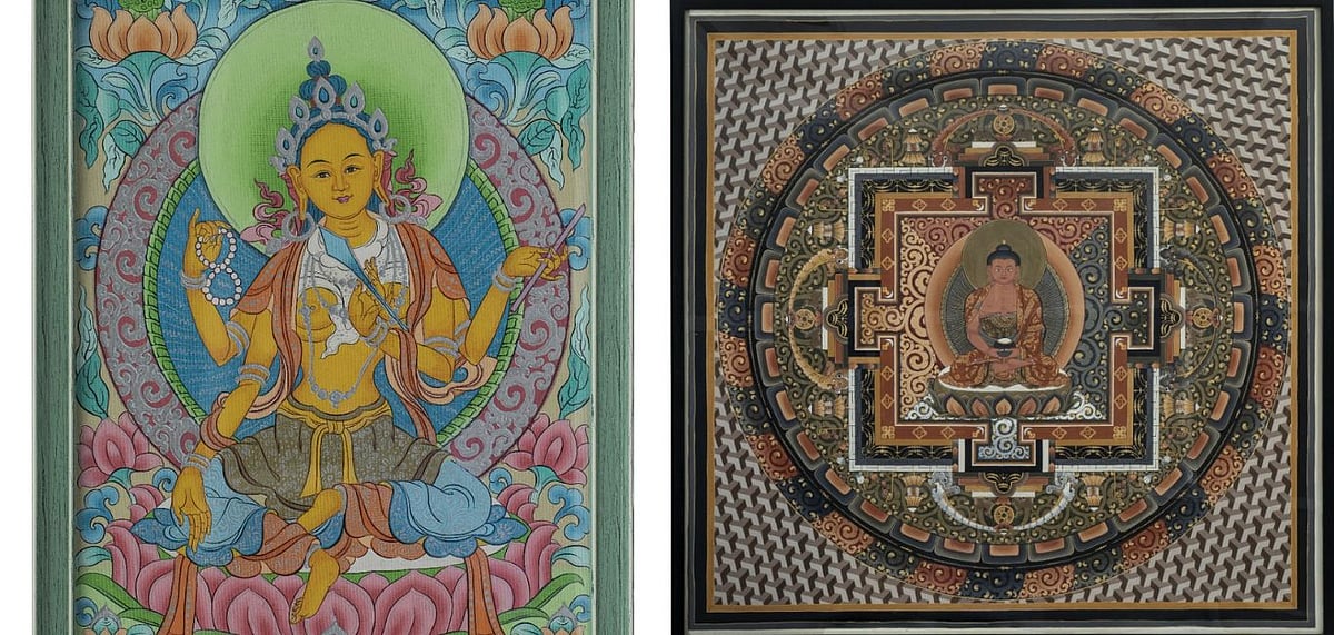 Tr, a tantric meditation deity, is said to have originated from the goddess Durga and is now worshipped in both Buddhism and Shaktism as one of the ten Mahavidyas