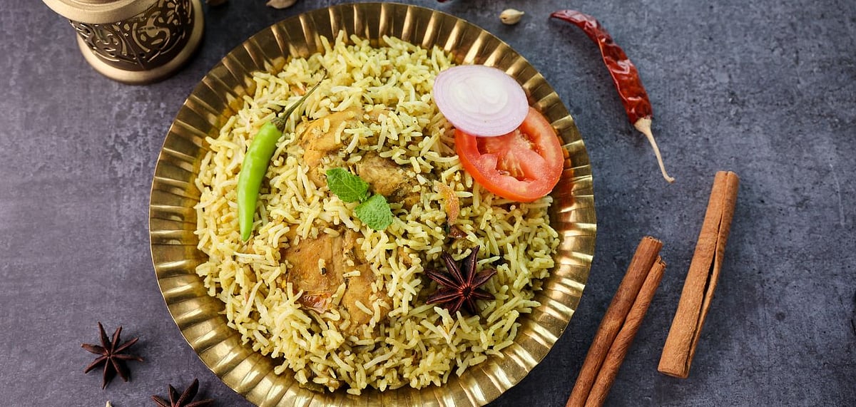 Hyderabadi Biryani is known for its spicy and rich flavours