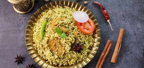 Hyderabadi Biryani is known for its spicy and rich flavours