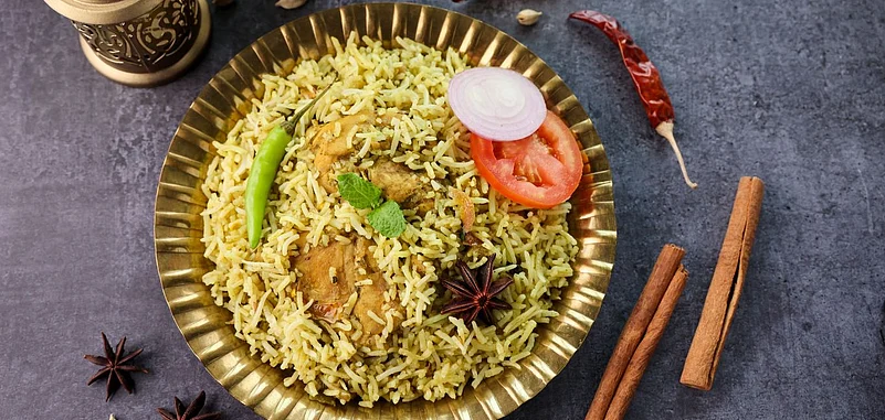 Hyderabadi Biryani is known for its spicy and rich flavours