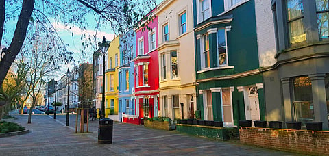 The vibrant streets of Notting Hill 