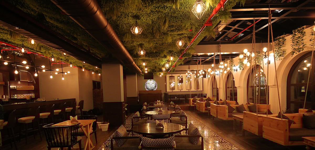 The beautiful interior at Verandah Moonshine