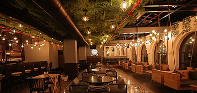 The beautiful interior at Verandah Moonshine