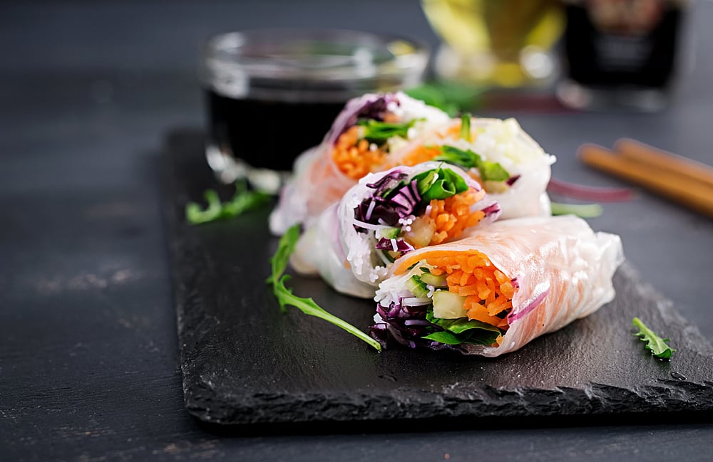 Light and fresh, Vietnamese rolls come with different dips and a perfect party snack