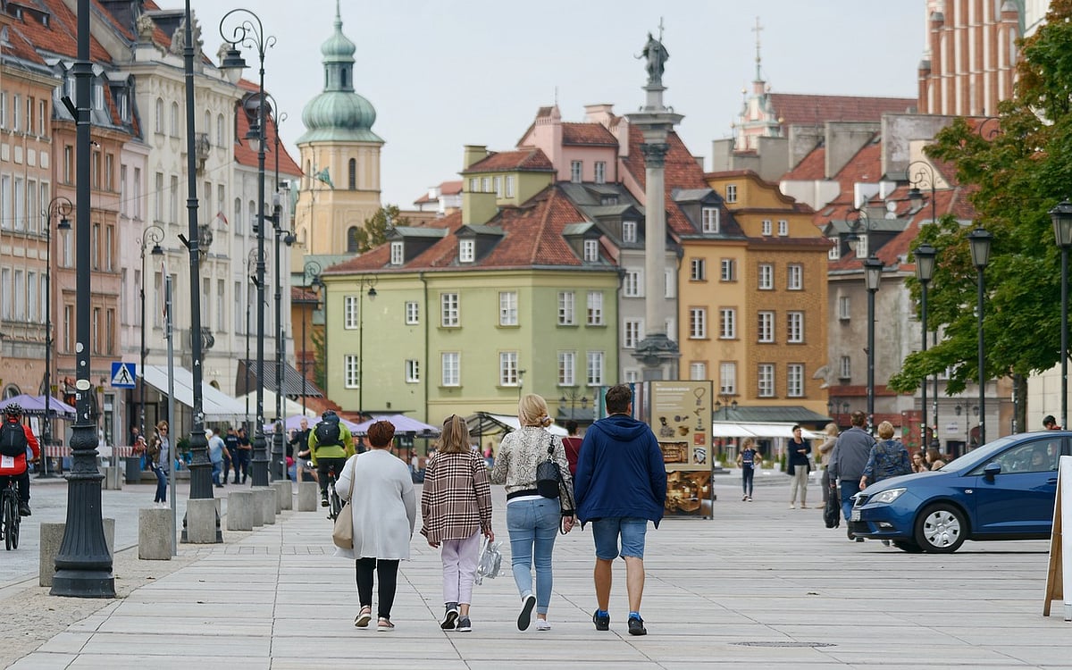 The Old Town area in Warsaw     