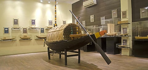 The inner museum gallery