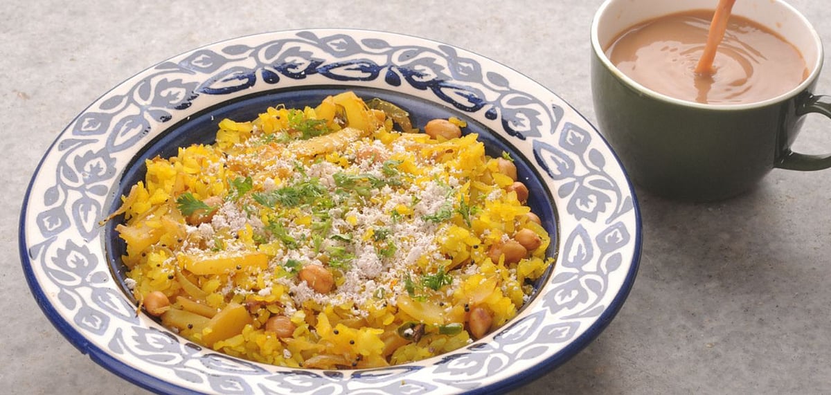 Poha, a popular dish eaten in Madhya Pradesh. Credit Shutterstock