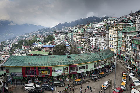 The city of Gangtok in Sikkim