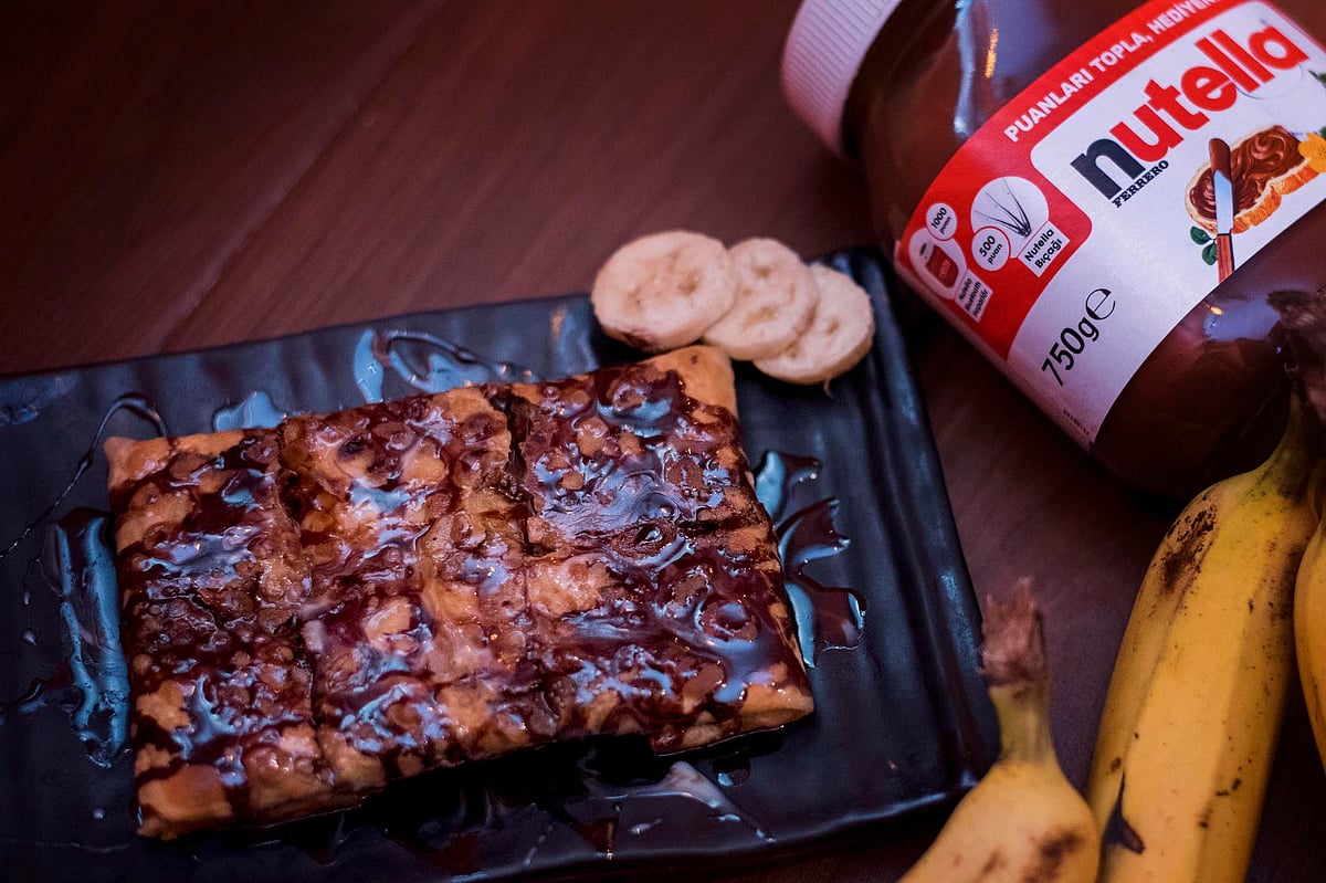 Crispy Banana Nutella Pancake 