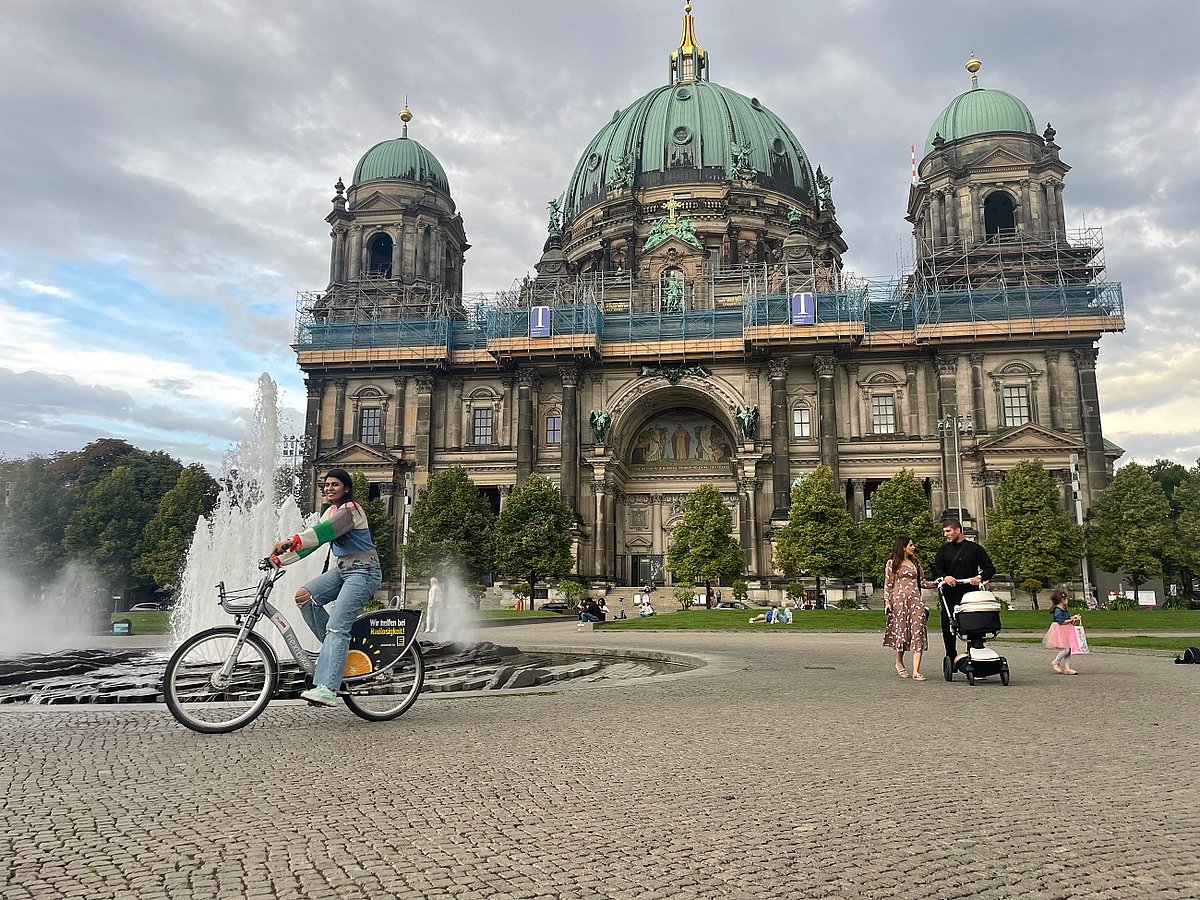 Cycling around Museum Island. Credit Sumisha Gilotra