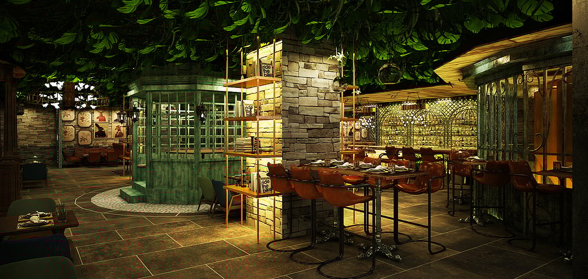 The cosy interior at The Drunken Botanist