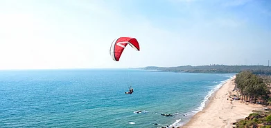 Goa offers an unique paragliding experience for visitors