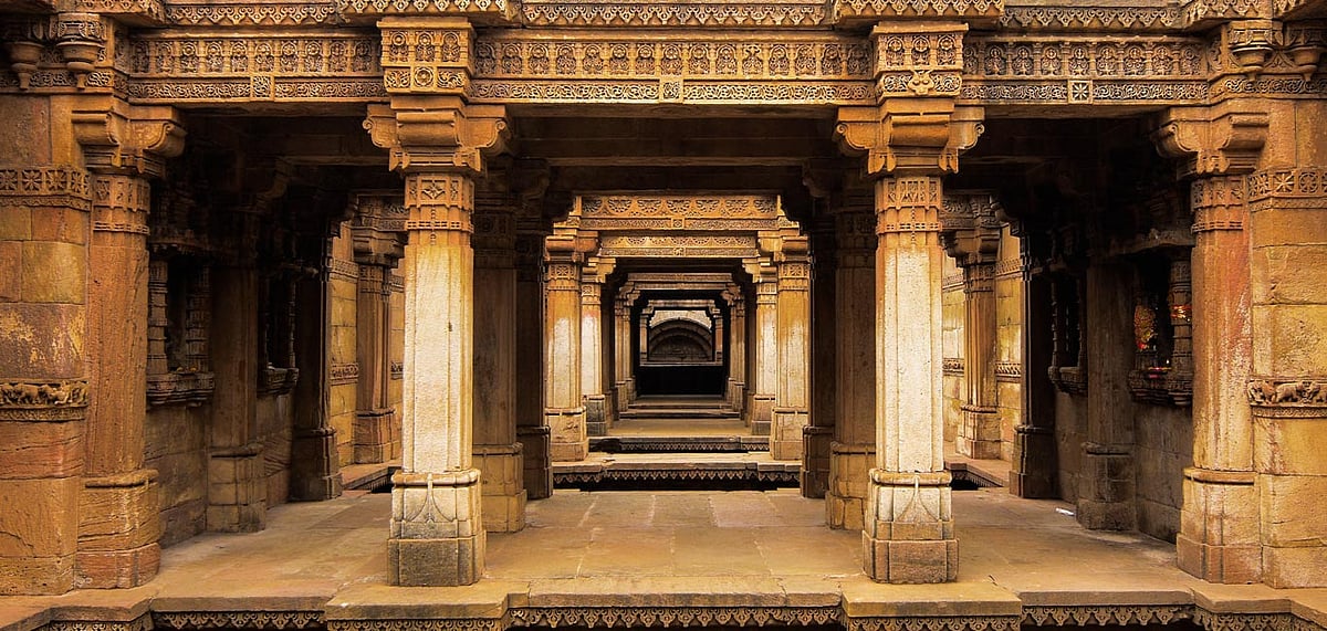 Adalaj Stepwell, or baoli, in Ahmedabad 