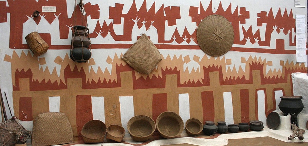 Inside a tribal kitchen at Manav Sanghralaya