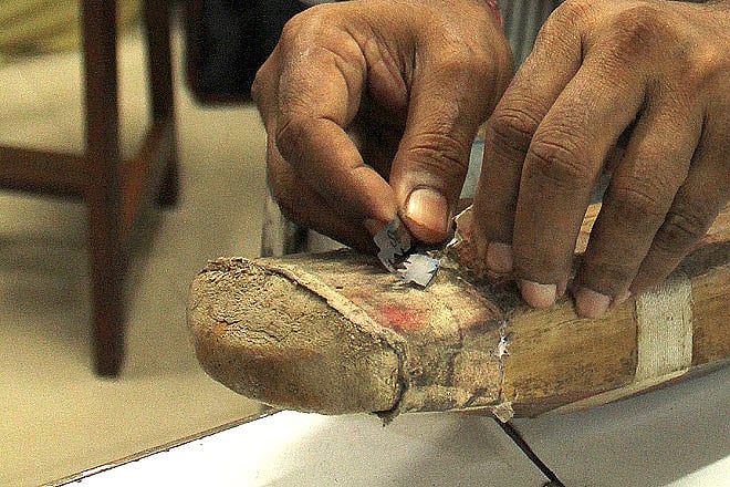 Get a first-hand tutorial in taking care of your sports equipment and see them get repaired too