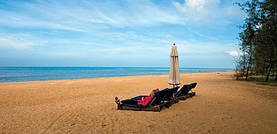 A private beach at Bekal, a small town in the Kasaragod district