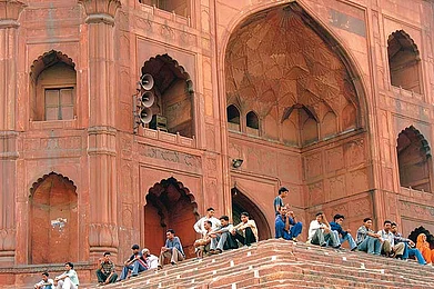 Step back in time on Jama Masjids staircase