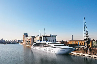A luxury yacht-hotel in London