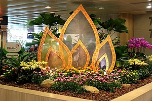 Singapores Changi Airport celebrating Diwali