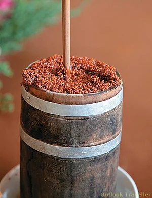 The millet-based home brewed alcoholic beverage, Tongba