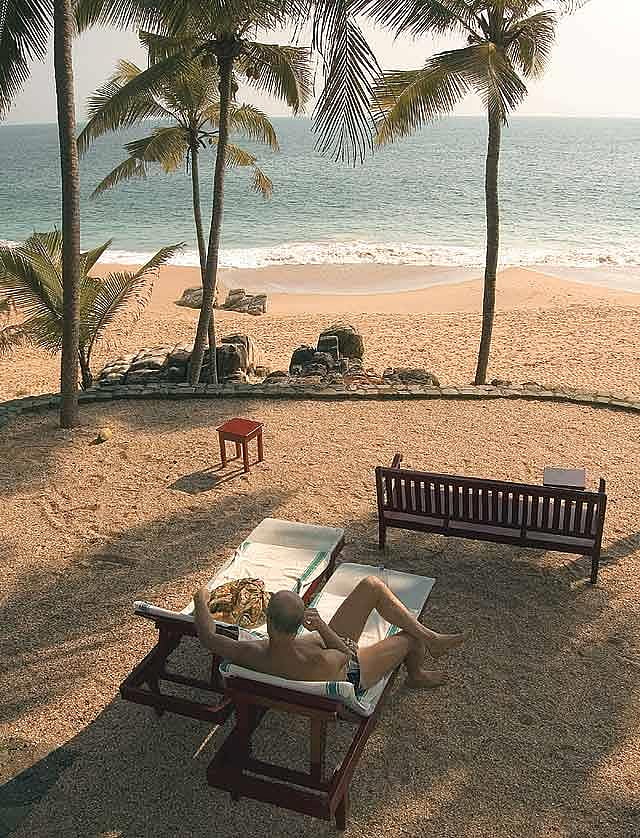 Lazy days on the beach in Karikkathi