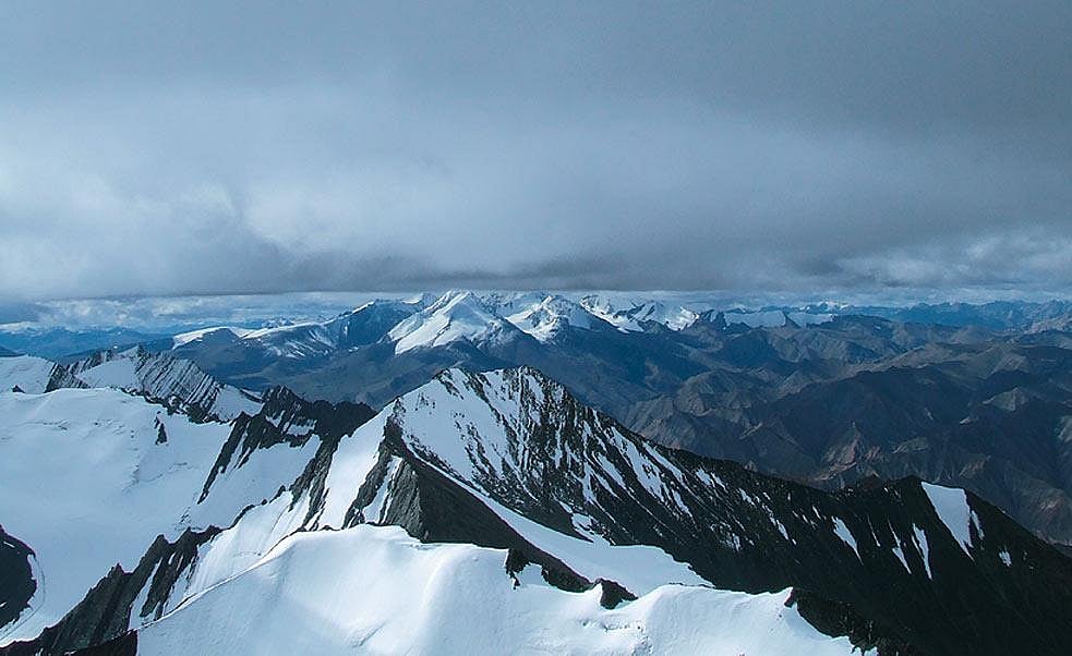 A view of the summit of Stok Kangri