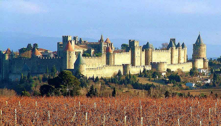 The Cit de Carcassonne or the Carcassonne Castle, a Unesco World Heritage site