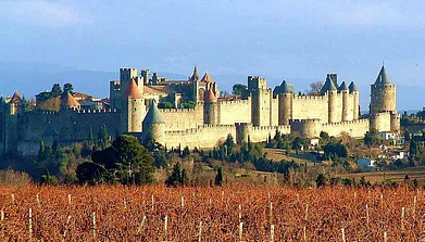 The Cit de Carcassonne or the Carcassonne Castle, a Unesco World Heritage site