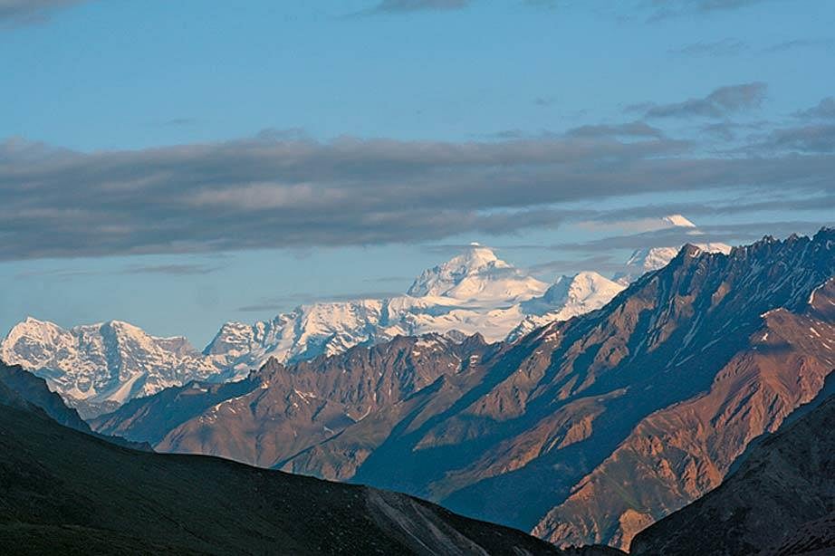A view of the Zanskar range from Topidunga