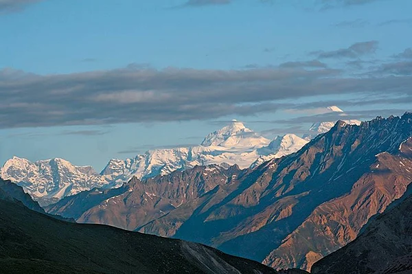 A view of the Zanskar range from Topidunga